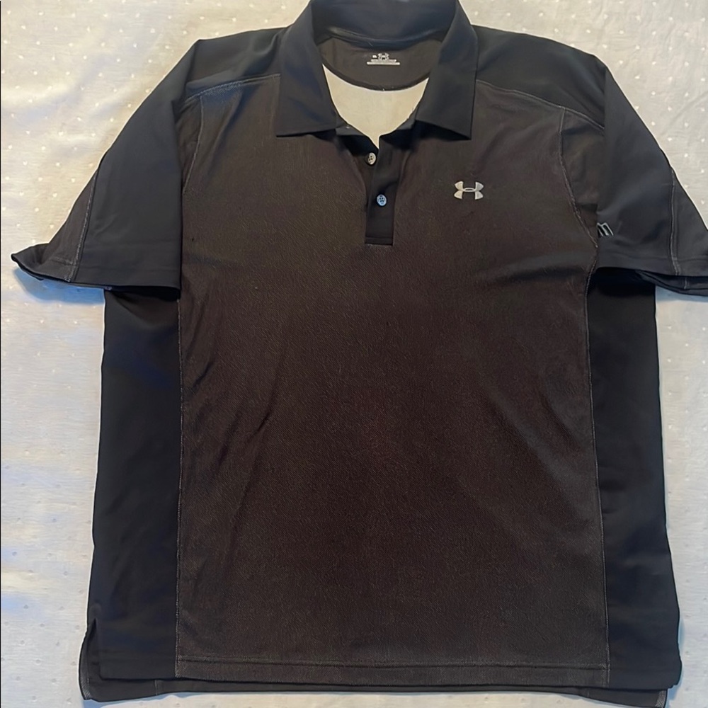 Under Armour Men's Black Polo Shirt
